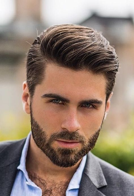 Gentleman Haircut, Beard Trend, Mens Beard Grooming, Popular Mens Hairstyles, Mens Hairstyles With Beard, Gents Hair Style, Classic Haircut, Mens Hairstyles Thick Hair, Cool Mens Haircuts