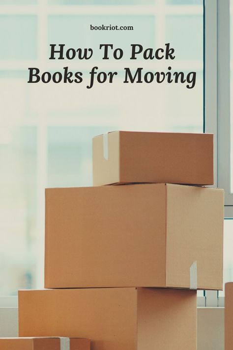 Tips and tricks to make moving your books a little bit easier. packing tips | how to pack books | moving books Packing Books For Moving Tips, Best Way To Pack Books For Moving, Packing Books For Moving, How To Pack Books For A Move, Packing Tips Moving, Packing For A Move, Pack To Move, Packing Books, Moving Tips And Tricks