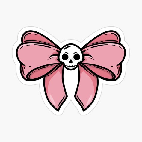 Kawaii Skull Drawing, Goth Stickers Aesthetic, Spooky Stickers Aesthetic, Cute Goth Stickers, Sticker Art Aesthetic, Pastel Goth Aesthetic Art, Pastel Goth Tattoo Ideas, Goth Stickers Printable, Pastel Goth Drawing