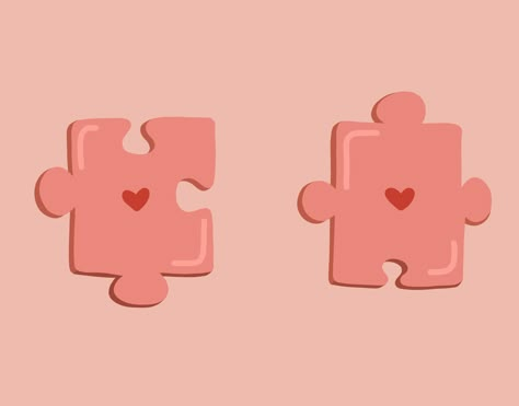 Matching puzzle piece stickers for you to share with someone who makes your life whole! Cute Puzzle Piece Drawing, Painting Puzzle Pieces Ideas, Clay Puzzle Pieces, You Complete Me Puzzle, Puzzle Piece Illustration, Puzzle Piece Aesthetic, Puzzle Design Graphic, Puzzle Pieces Aesthetic, Puzzle Art Drawing