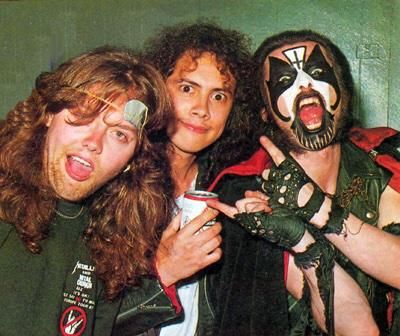 ~NO CAPTION NECESSARY~ Metallica Funny, Bob Rock, Mercyful Fate, King Diamond, Kirk Hammett, Power Metal, Metal Stars, Random Photos, Heavy Metal Bands