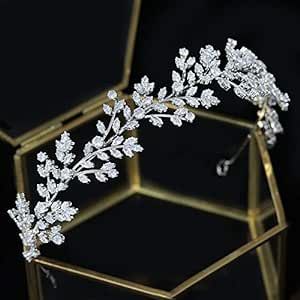 Jorsnovs Fashion Bridal Headpieces for Wedding Bride Hair Accessories Cubic Zirconia Headbands for Women CZ Birthday Gifts Bridal Headwear, Wedding Bride Jewelry, Bride Headband, Bride Headpiece, Bride Hair Accessories, Bride Accessories, Wedding Dress Sizes, Wedding Bridal Jewellery, Rhinestone Wedding