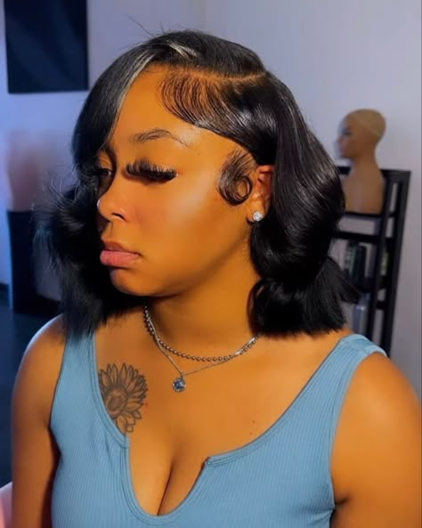 Short Curly Weave Hairstyles, Short Curly Weave, Weave Bob Hairstyles, Short Quick Weave, Quick Weave Bob, Bob Weave, Quick Weaves, Frontal Wig Hairstyles, Curly Weave Hairstyles