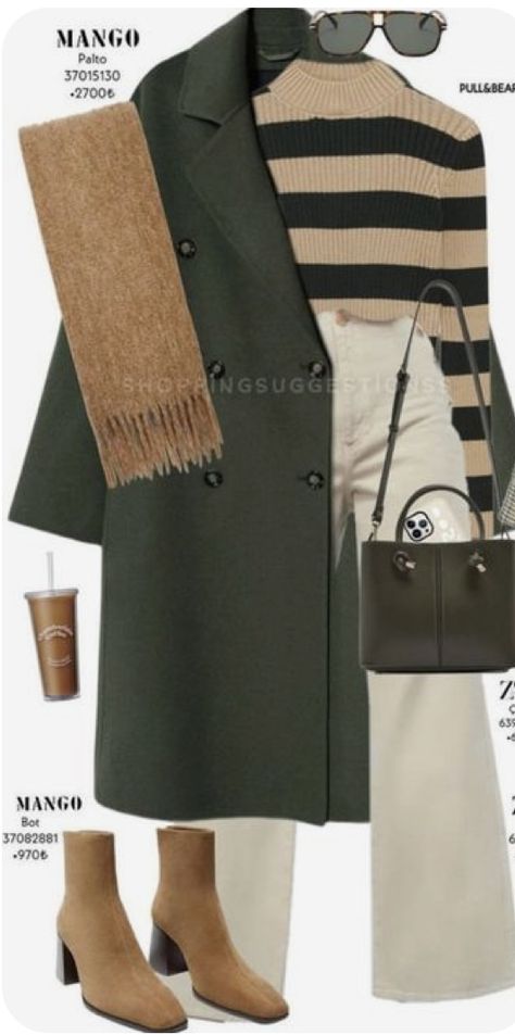 Sophisticated Autumn Outfits, Fall Fashion Amsterdam, Wide Leg Brown Pants Outfit Winter, Green And Brown Winter Outfit, Casual Chic Autumn Outfits 2023, Brown Cropped Wide Leg Pants Outfit, Fall Outfits 2023 Hijab, Brown Pants Outfit Ideas Women, Wide Leg Hijab Outfit