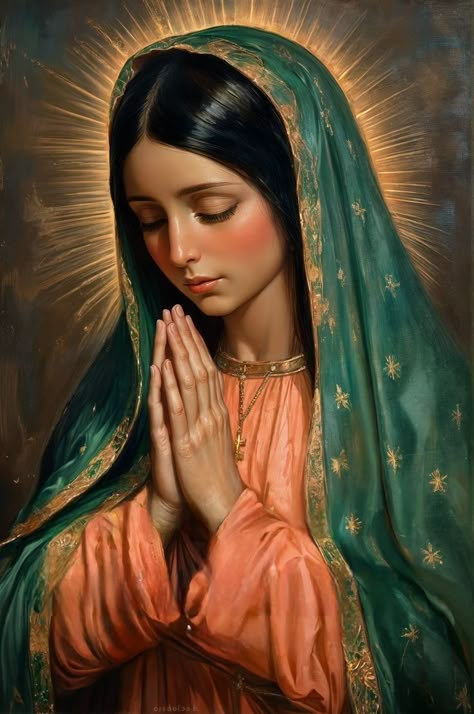 Mother Mary Tattoos, Virgin Mary Painting, Virgin Guadalupe, Mother Mary Pictures, Virgin Mary Tattoo, Mary Images, Christ Tattoo, Mary Art, Virgin Mary Art