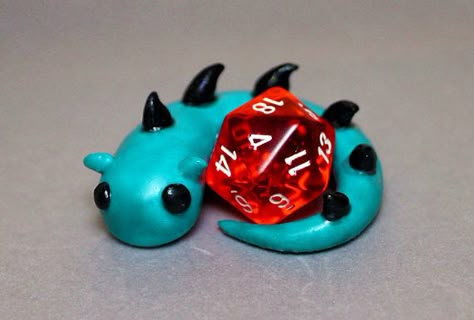 Custom  Dragon Dice Holders     any colors by RainbowEye on Etsy Clay Date, Dnd Diy, Dice Holder, Dnd Crafts, Polymer Clay Dragon, Clay Dragon, Polymer Clay Animals, Polymer Clay Miniatures, Polymer Crafts