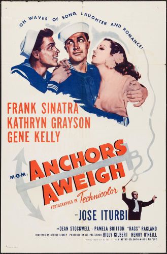 Kathryn Grayson, Old Movie Poster, Movie Musicals, Classic Films Posters, Old Movie Posters, Anchors Aweigh, Metro Goldwyn Mayer, Anderson Cooper, Musical Film