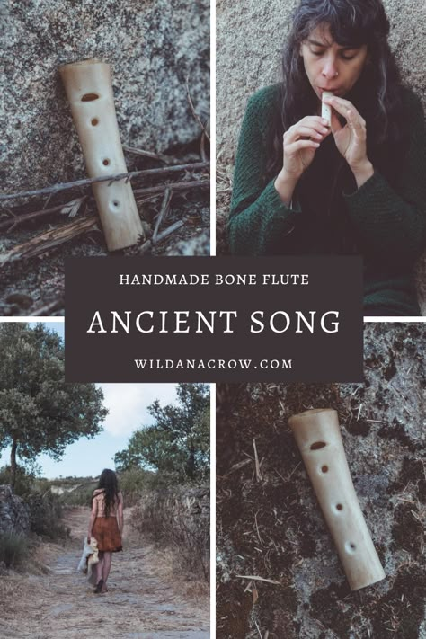 Norse Craft Ideas, Bones Craft, Bone Flute, Homemade Instruments, Traditional Witchcraft, Antler Crafts, Wood Craft Patterns, Nature Projects, Diy Musical Instruments