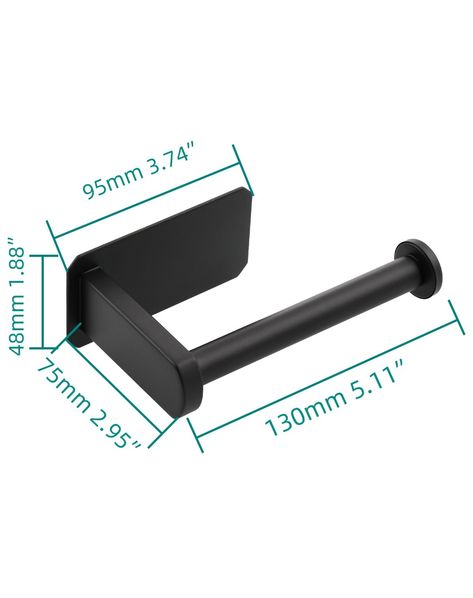 Tecmolog Toilet Paper Holder Matte Black, Toilet Tissue Roll Holders Dispenser and Hangers Wall Mounted for Bathroom & Kitchen #toilet #tissue #bathroom https://www.sanitarya.com/products/SBH221 Matte Black Toilet, Black Toilet, Toilet Tissue, Wall Mounted Toilet, Toilet Roll Holder, Roll Holder, Toilet Roll, Wall Hanger, Paper Holder