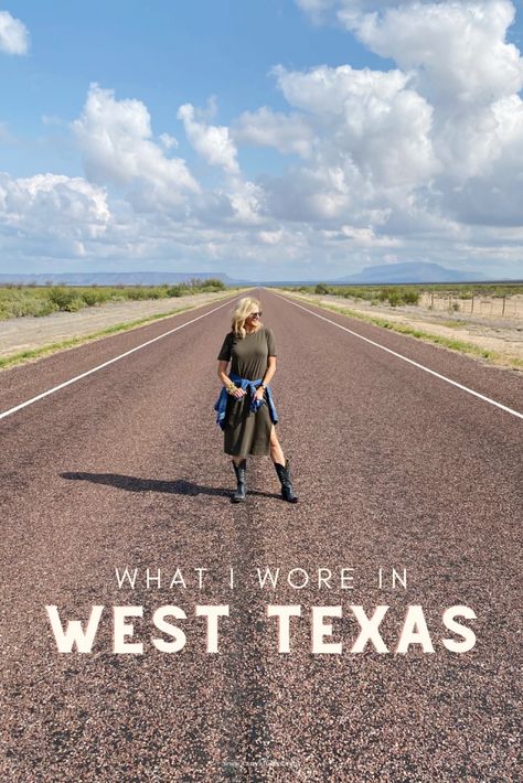 Check out what I wore during my trip to West Texas! #fallfashionfavorites #falltrends What To Wear In Marfa Texas, Packing For Texas Fall, West Texas Outfits, What To Wear In Texas In Winter, Texas In November Outfits, Houston Texas Outfits Fall, Texas Weather Outfits, Fall Outfits In Texas, Outfits For Austin Texas Fall