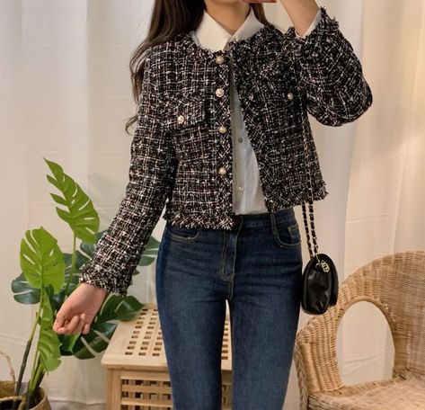 Product id: 4001307852816 Homewear Dress, Womens Spring Coat, Outfit Brunch, Tweed Jackets, Womens Tweed Jacket, Church Outfit, Outfit Cute, Streetwear Clothes, Spring Coat