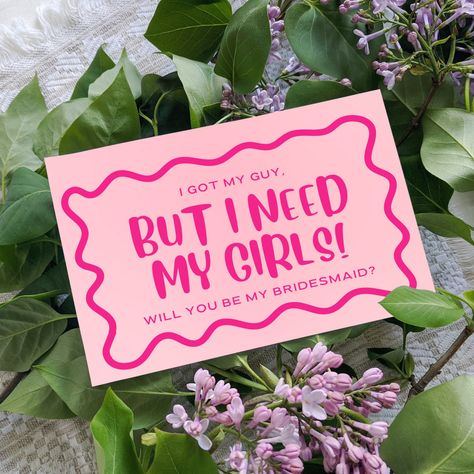 Message For Bridesmaid Card, Wedding Invitation Message For Friends, Bridesmaid Card Design Invitations, Will You Be My Bridesmaid Card, Bridesmaids Invites, Bridesmaid Invite Ideas, Bridesmaid Proposal Card Messages, Bridesmaids Invitation, Bridesmaid Hamper