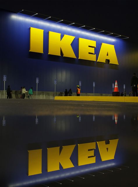 Ikea Wallpaper, Ikea Logo, Its Black Friday, Parenting On A Budget, Ikea Art, Ikea New, Ikea Inspiration, Blue Building, Ikea Store