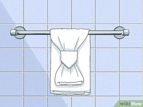 How To Decorate Towel Bar In Bathroom, Decorative Ways To Hang Bathroom Towels, How To Hang Bathroom Towels On Towel Bar, How To Decorate A Towel Bar, How To Fold Towels On A Towel Bar, Towel Bars In Bathroom Ideas Hanging, Bathroom Towel Bar Decor, Hand Towels Bathroom Display Hanging, How To Hang A Hand Towel Bathroom