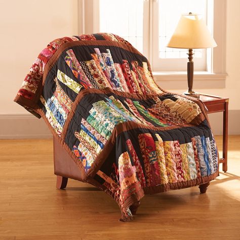 Art & Artifact Paisley Cotton Reversible Throw, Brown - Walmart.com - Walmart.com Cozy Library, Quilted Throw, Quilted Throw Blanket, Pretty Quilt, Reading Chair, Book Quilt, Home Library, Library Books, Reading Nook