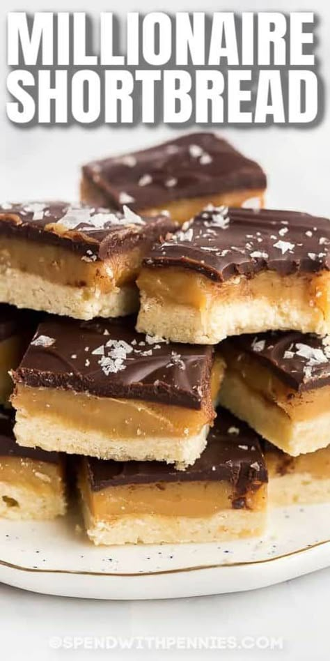 Butter Tart Squares, Millionaire Shortbread Recipe, Shortbread Recipe Easy, Millionaire Pie, Vegetables Soup, Lemon Cheesecake Bars, Millionaire Shortbread, Shortbread Recipe, Bars And Squares