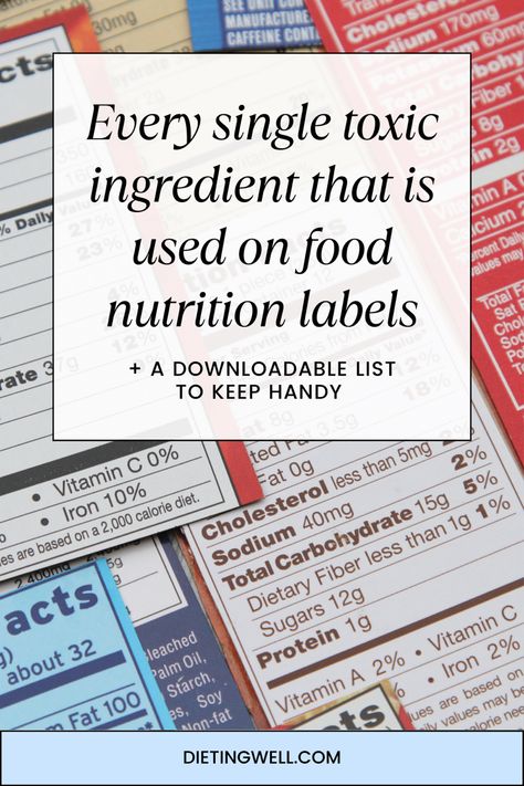 Food Chemicals To Avoid, What Ingredients To Avoid In Food, Toxic Food Ingredients, Toxic Ingredients To Avoid In Food, Toxic Ingredients To Avoid, Food Additives To Avoid, Food Dyes To Avoid, Non Toxic Food Recipes, Non Toxic Food List