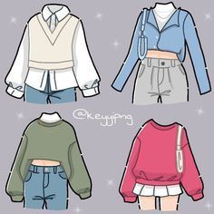 Outfit Drawing Ideas, Outfit Drawing, Clothing Sketches, Art Outfits, Clothing Design Sketches, Drawing Anime Clothes, Dress Design Sketches, Cartoon Outfits, Fashion Design Drawings