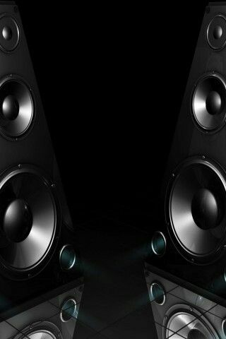 Speaker Wallpaper, Dark Music, Iphone Speaker, Black Speaker, 3d Wallpaper Iphone, Iphone 5 Wallpaper, Music Speakers, Dj Images, Top Tv