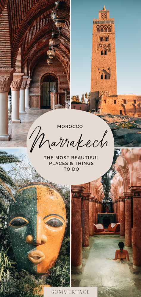 The ultimate travel guide to Marrakech, Morocco. Top things to do & see, where to eat, where to stay in Marrakech. Plus: Useful travel tips for your Marrakech vacation. Things To Do In Morroco, Traveling To Morocco, Where To Eat In Marrakech, 2 Days In Marrakech, What To Do In Morocco, Morocco Bucket List, The Blue City Morocco, Things To Do In Morocco, Morocco Attire