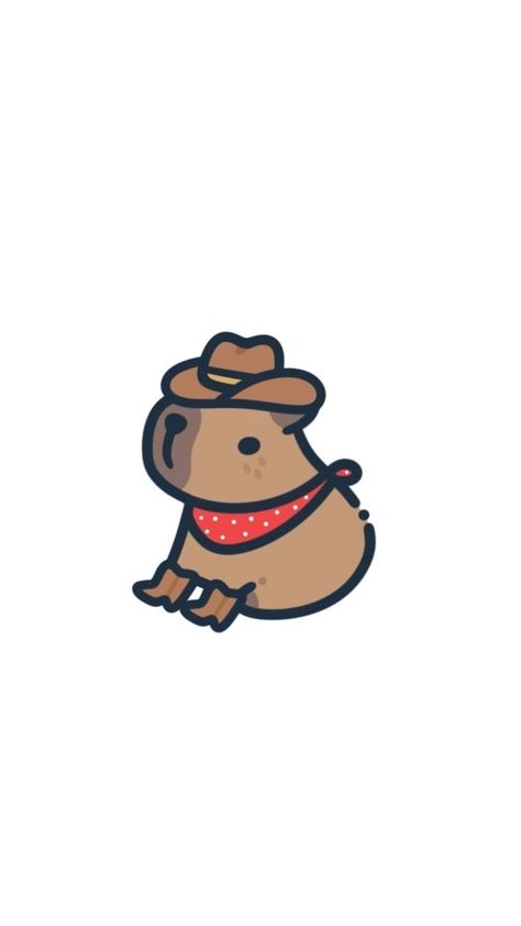 Capybara Drawing Simple, Capybara Doodle, Funny Rats, Cute Kawaii Animals, Stickers Kawaii, Easy Doodle Art, Art Animation, Cute Doodle Art, Sketches Easy