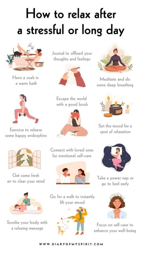 How To Relax, Decompress After Work, Things To Do When Stressed, Ways To Decompress, Self Care Day Ideas, Ways To Destress, Practicing Self Love, Stressful Day, Self Care Bullet Journal