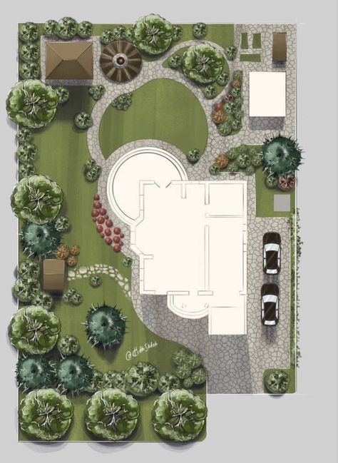 Landscape Ideas Drawing Architecture, Landscape Ideas Sketch, Landscape Ideas Plan Architecture, Villa Landscape Design Plan Layout, Landscape Design Drawings Plan, Compound Landscape Design, Architecture Landscape Plan, Landscape Plan Architecture, Landscape Plan Sketch