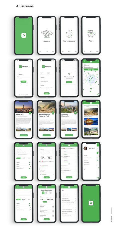 Peiway - Mobile UX/UI Concept on Behance Application Ui Design, Desain Ux, Ux Design Mobile, Mobile Ux, Ux App Design, App Design Layout, Ui Design Trends, Ui Ux App, Mobile Application Design