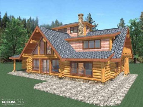 Timber House Plans, 4 Bedroom Cabin, Log Home Kits, Log Cabin Floor Plans, Log Home Floor Plans, Log Home Plans, Log Cabin Designs, Timber Homes, Log Cabin Kits