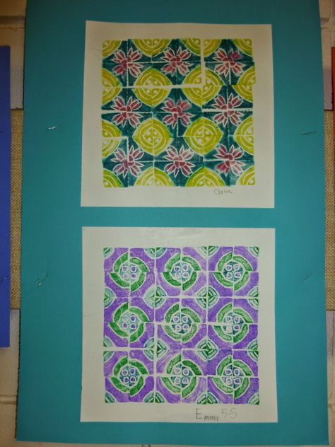 Printmaking Elementary Art Lesson, Radial Printmaking Lesson, Middle School Printmaking Projects, Printmaking Art Lesson, Elementary Printmaking, 6th Grade Art Lessons, 5th Grade Art Lessons, 5th Grade Art Projects, Printmaking Lessons