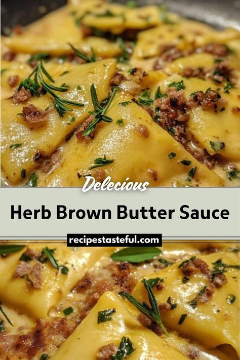 This Herb Brown Butter Sauce is a rich and aromatic sauce made with browned butter, fresh herbs, and optional lemon juice. It’s perfect for drizzling over pasta, vegetables, fish, chicken, or steak, adding a touch of elegance and a burst of flavor to any dish. Brown Butter Sauce Recipe, Butter Sauce For Pasta, Traditional Thanksgiving Recipes, Pasta Vegetables, Brown Butter Sauce, Easy Thanksgiving Recipes, Butter Pasta, Brown Sauce, Lemon Butter Sauce