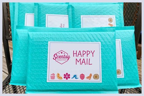 Scentsy Happy Mail Post, Scentsy Mail Ideas, Scentsy Happy Mail Ideas, Scentsy Mail, Scentsy Happy Mail, Scentsy Hostess, Scentsy Samples, Scentsy Pictures, Scentsy Facebook