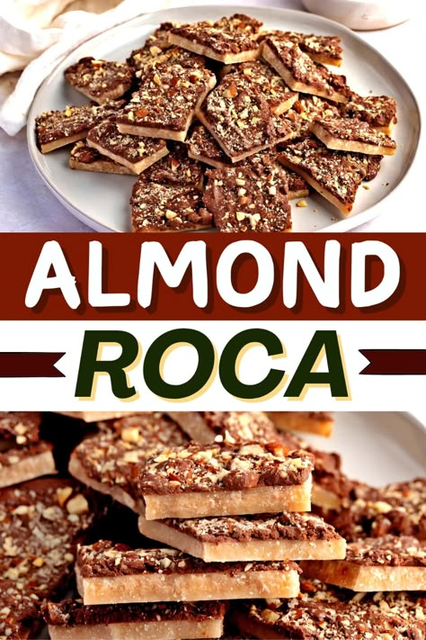 Almond Roca Almond Roca Recipe Easy, Almond Rocha, Homemade Almond Roca Recipe, Almond Roca Recipe, Roca Recipe, Truffle Recipe Christmas, Almond Roca, Soda Crackers, Christmas Eats