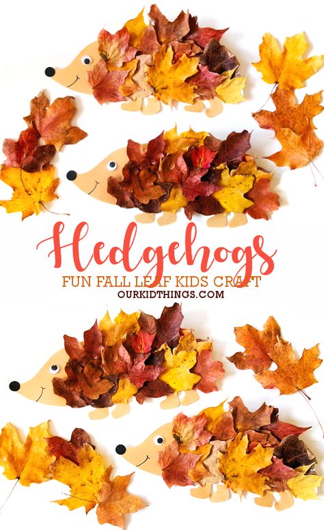 Paper Plate Fall Leaf Hedgehog Craft Hedgehog Pinecone Craft, Paper Plate Autumn Craft, Paper Plate Hedgehog, Squirrel Leaf Craft, Fall Hedgehog Craft, Mountain Craft Preschool, Leaf Animal Craft, Fall Crafts Kids Preschool, Things To Do With Fall Leaves