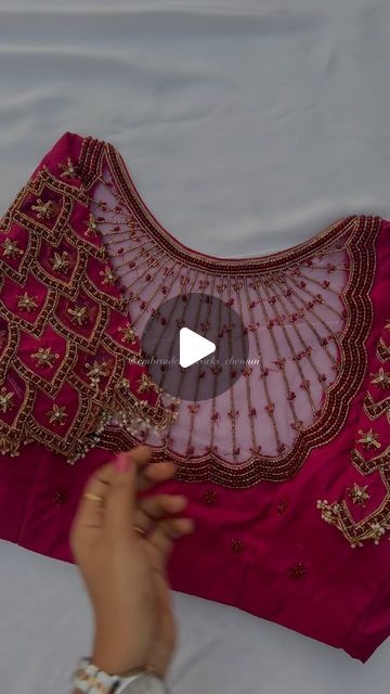 Are You Work Blouse Designs, Self Colour Blouse Designs, Net Blouse Hand Designs Pattern, New Bridal Blouse Design, Brocket Blouse Designs Latest, Latest Bridal Blouse Designs 2024, Beads Blouse Design, New Blouse Designs Fashion 2024, Aari Blouse Designs Latest