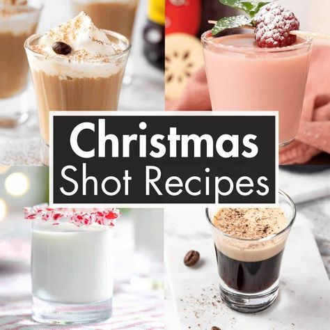 These are the best Christmas Shots recipes to make throughout the holiday. These shots and shooters are packed with Christmas flavors. White Russian Jello Shots, Hot Chocolate Shots Alcohol, Frozen Shots Alcohol, Dessert Shots Recipes Alcohol, Hot Shots Recipe, Paleta Shots Recipe, Holiday Shots Recipes, New Years Eve Shooters, Sweet Shots Alcohol