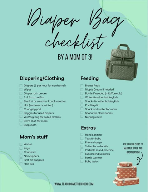 Diaper back checklist Packing A Diaper Bag For A Newborn, Newborn Caddy Essentials, What To Put In A Diaper Bag, What To Pack In Diaper Bag For Newborn, What To Put In Diaper Bag For Newborn, What To Pack In Diaper Bag, Hospital Diaper Bag Checklist, Baby Diaper Bag Checklist, Home Binder Organization