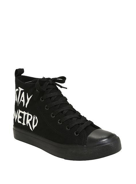 Emo Shoes, Hot Topic Shoes, Cute Emo Outfits, Emo Clothes, Emo Fashion, Stay Weird, Emo Outfits, Hi Top, Stay True