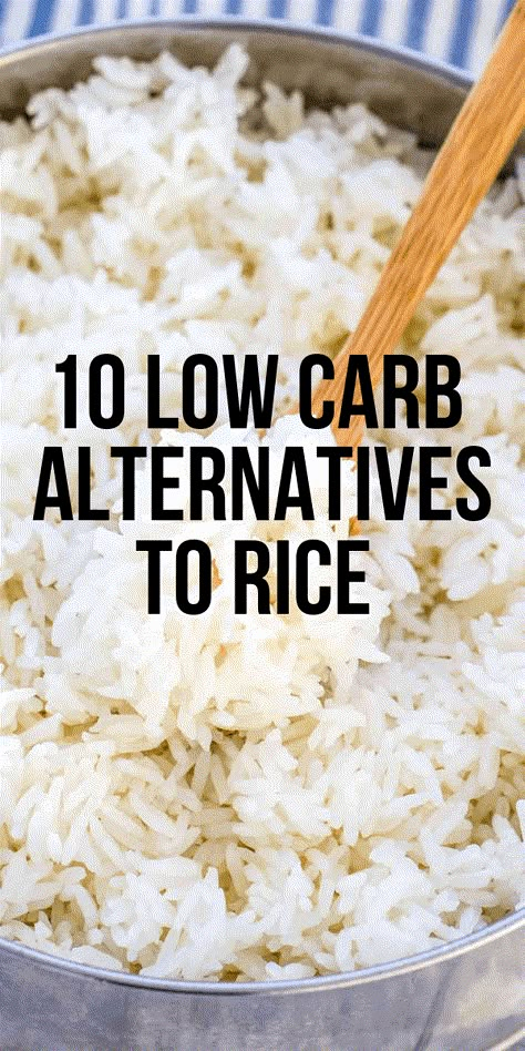 Alternatives To Rice, Rice Alternatives, Low Carb Rice, Baking Powder Uses, Carb Alternatives, Healthy Eating Diets, Ketogenic Diet Meal Plan, Best Diet Plan, Low Fat Diets