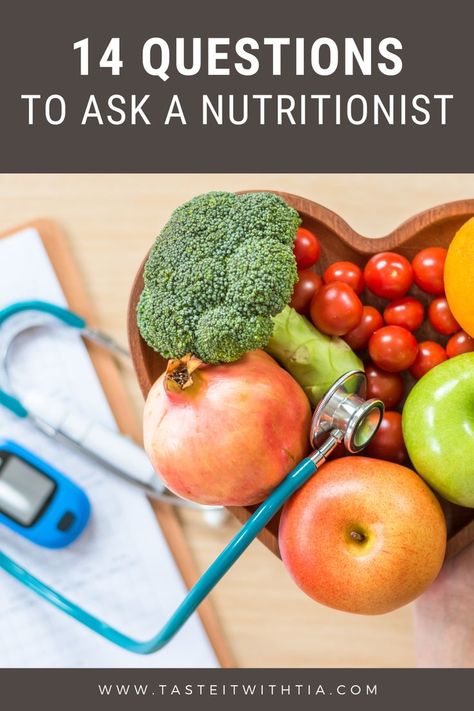 14 questions to ask your dietitian nutritionist Health And Food, Registered Dietitian Nutritionist, A Balanced Diet, Food Choices, Registered Dietitian, What If Questions, Overall Health, Interesting Questions, Nutrition Tips