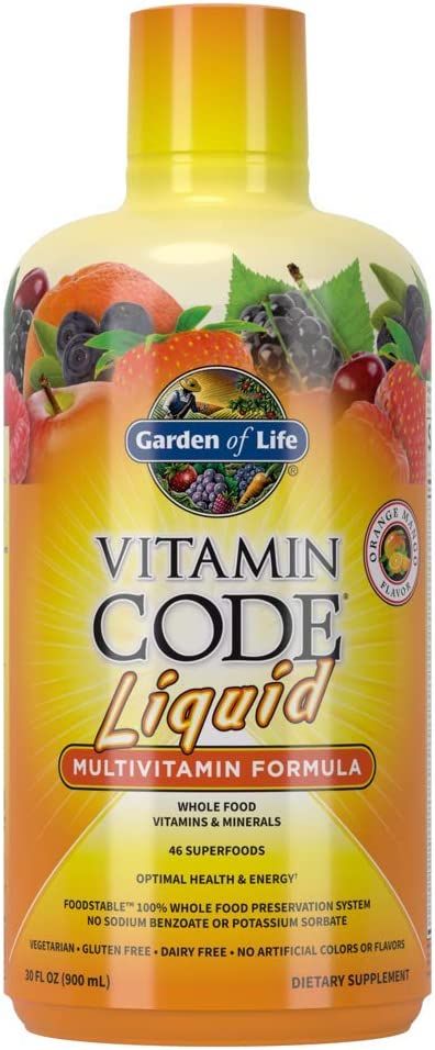 Amazon.com: Garden of Life Multivitamin - Vitamin Code Liquid Raw Whole Food Vitamin Supplement, Vegetarian, No Preservatives, Orange Mango, 30oz Liquid - Packaging May Vary : Health & Household Mango Vitamins, Vegetarian Supplements, Liquid Multivitamin, Food Vitamins, Multivitamin Supplements, Liquid Vitamins, Organic Fruits, Vegetarian Gluten Free, Applied Nutrition