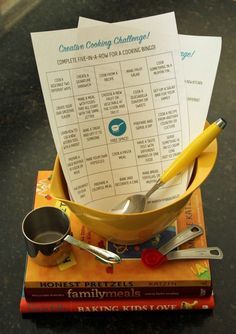 Free printable Creative Cooking Challenge for kids - perfect summer activity! Cooking Panda, Cooking Challenge, Kids Cooking Recipes, Kids In The Kitchen, Cooking Classes For Kids, Creative Cooking, Kids Cooking, Summer Activity, Summer Learning