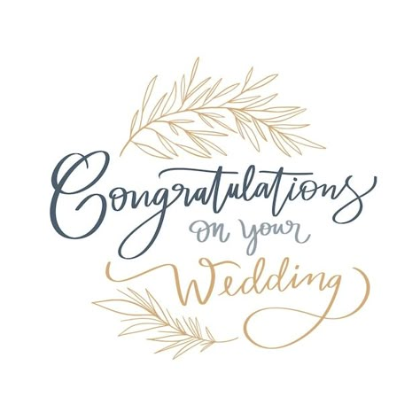 Free vector flat design wedding congratu... | Free Vector #Freepik #freevector #wedding-congratulations #ceremony #wedding-celebration #wedding-quotes Wedding Gift Card Ideas, Congratulations Wallpaper, Congratulations Lettering, Couples Sketches, Wedding Congratulations Quotes, Happy Anniversary Day, Wedding Banner Design, Congratulations Images, Wedding Gift Card