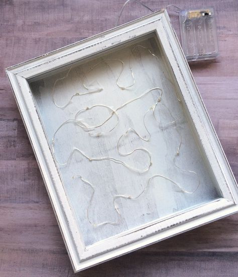 Lit Shadow Box Ideas, Light Up Shadow Box Diy, Shadow Light Box Diy, Lighted Shadow Box Ideas, Girls Shared Bedroom, Diy Shadow Box Ideas, Diy Christmas Shadow Box, Light Box Diy, Cricut Gifts