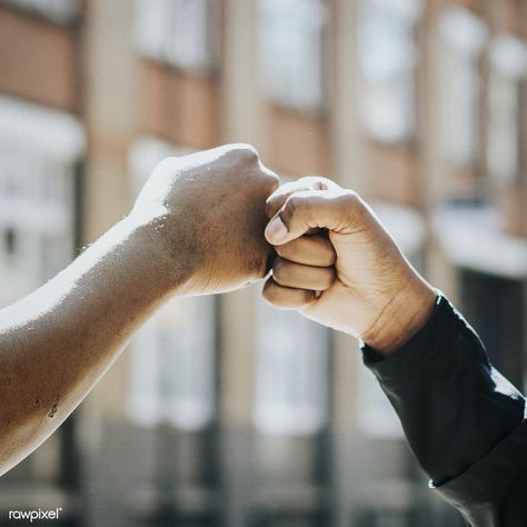 Fitness partners doing a fist bump | free image by rawpixel.com / Chanikarn Thongsupa Wonder Twins, Racial Injustice, Fist Bump, Hand Reference, Love The Lord, Friend Photos, Pose Reference, Bump, The Bible