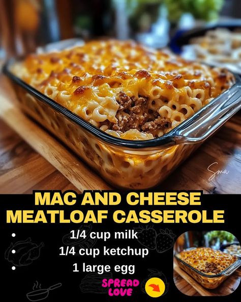 Mac and Cheese Meatloaf Casserole Cheese Meatloaf, Beef Tips And Noodles, Cheeseburger Meatloaf, Baked Meatloaf, Cheese Stuffed Meatloaf, Meatloaf Casserole, Mac And Cheese Casserole, Mexican Casserole Recipe, Main Recipes