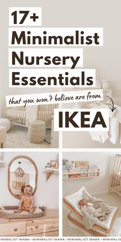 Baby Room Must Haves, Ikea Nursery Shelves, Baby Small Room Ideas, Small Girl Nursery Ideas, Baby Must Haves 2023, Baby Nursery Essentials, Ikea Crib Nursery, Ikea Baby Hacks, Small Nursery Room Inspiration