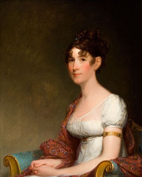 Gilbert Stuart Mrs Harrison Gray Otis - Category:1800s portrait paintings from the United States - Wikimedia Commons 1805 Fashion, Gilbert Stuart, 19th Century Portraits, James Madison, Oil Portrait, Painting Reproductions, Woman Painting, First Lady, Fashion History