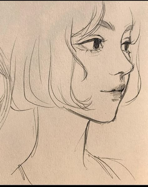 Smile Side Profile Drawing, Girl Side Profiles Drawings, Face Side Profile Drawing, Lips Side Profile, Cartoon Side Profile, Side Profile Reference Drawing, Side Profile Sketch, Drawing Side Profile, Side Profile Woman