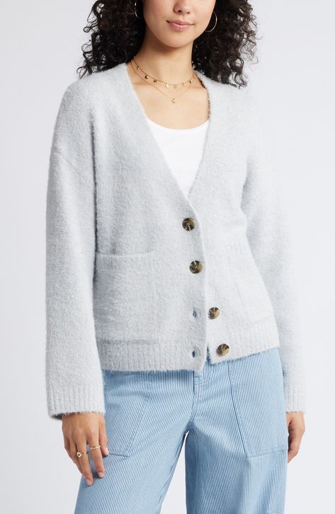 White sweater cardigan